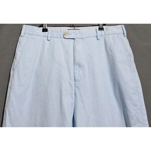 Peter Millar Pants Men 35x30 Raleigh Washed Cotton Twill Stretch Baby Blue Chino